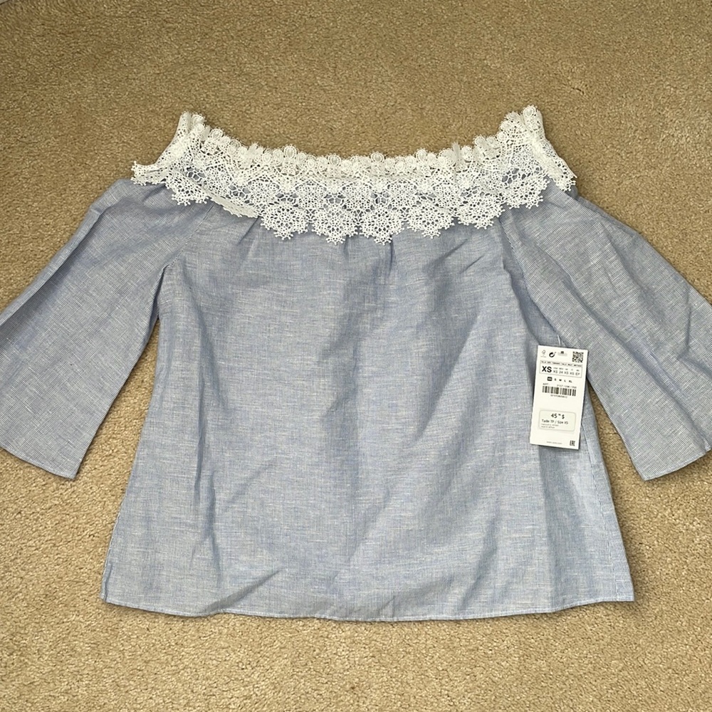 Zara Off The Shoulder Top